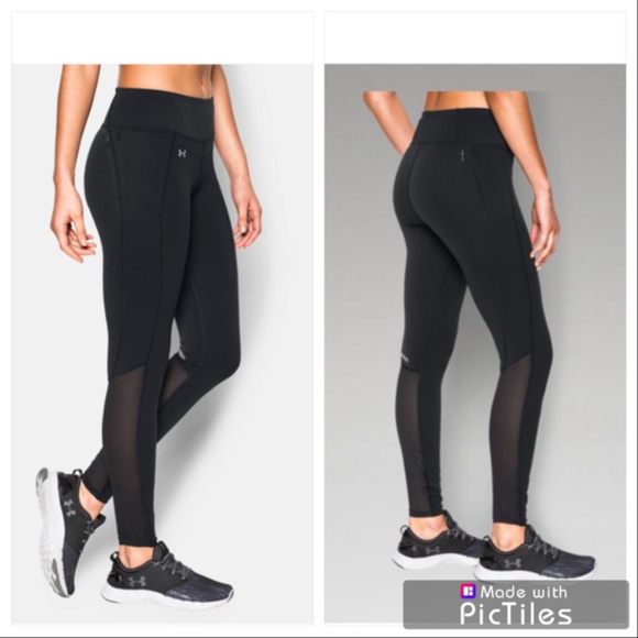 Under Armour Pants - Under Armour Fly-By black running leggings
